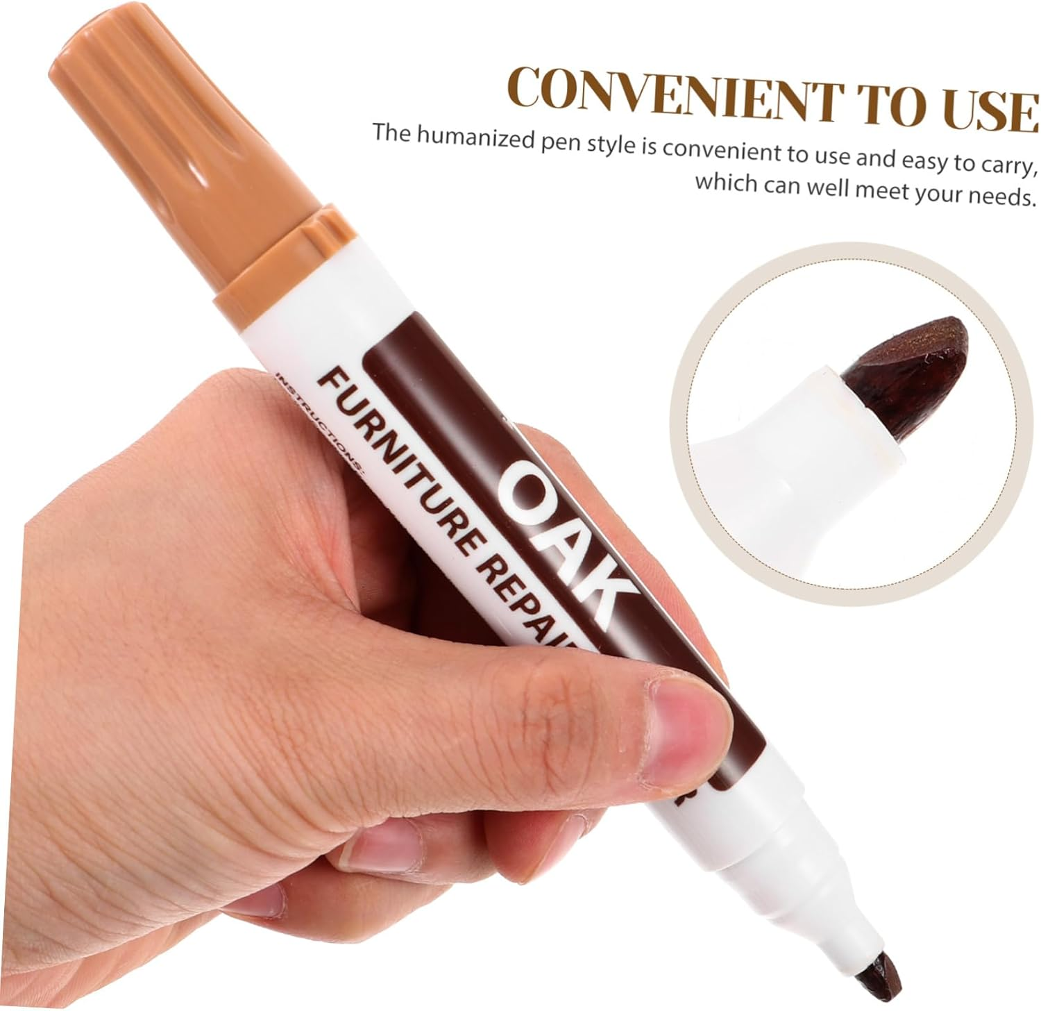 Alipis Wood Scratch Repair Markers Set Touch-Up Pens Multi Furniture Touch up Convenient for Home Repair image number 3
