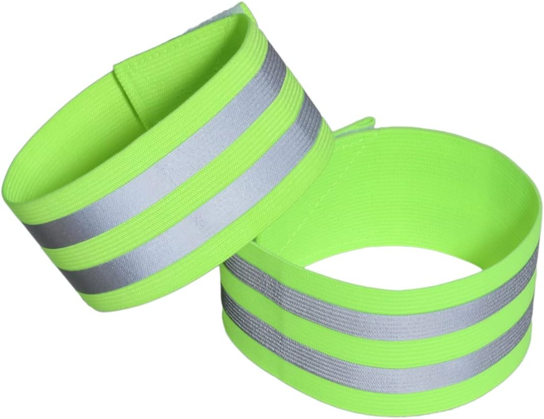 Parliky Reflective Running Gear Armband Elastic Band High Visibility Safety Strap for Men Women Night Running Cycling Walking image number 6