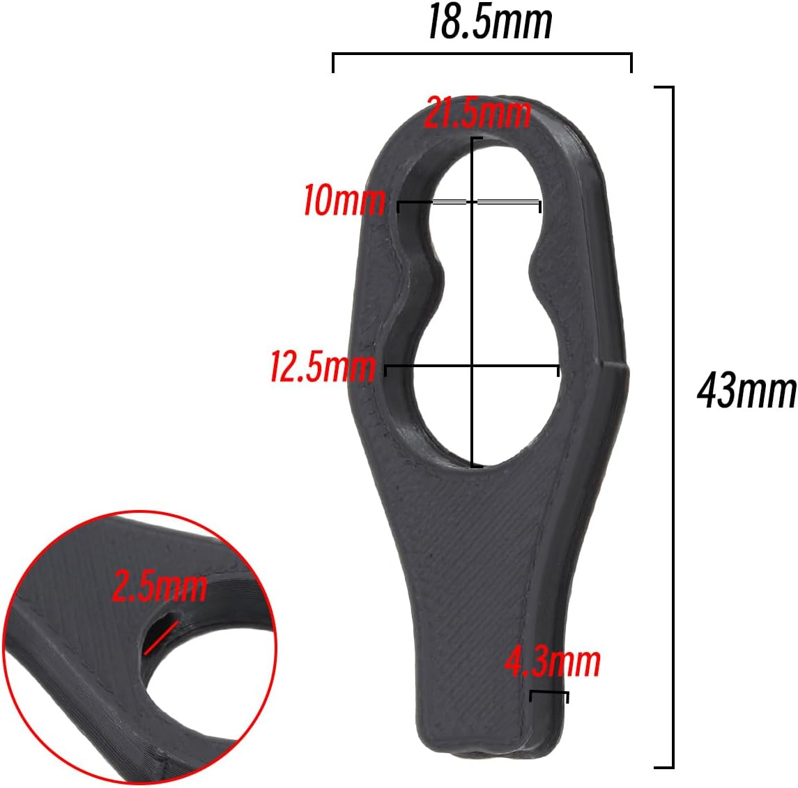 Ecsing 10Pcs Parcel Shelf Clip Replacement Compatible with BMW 1 Series/X1 Compatible with Mercedes a Class Car Parcel Shelf Fixing Clip Plastic image number 1