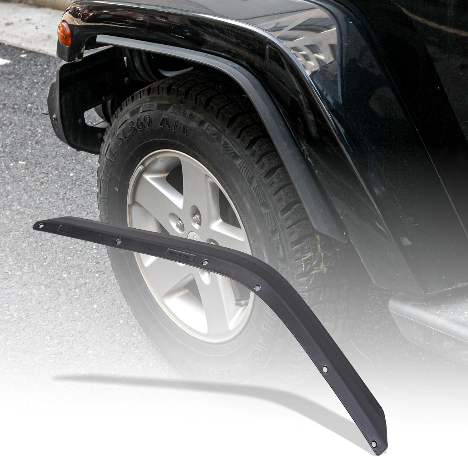 Fender Flares Extensions Set Compatible with Jeep Gladiator JT 2020-2023 Models