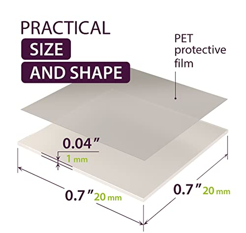 Double Sided Mounting Squares 110Pcs - Poster Putty for Walls Removable - Clear Sticky Tack for Wall Hanging - Double Sided Sticky Pads for Car Dashboard Crafts Picture Hanging image number 2