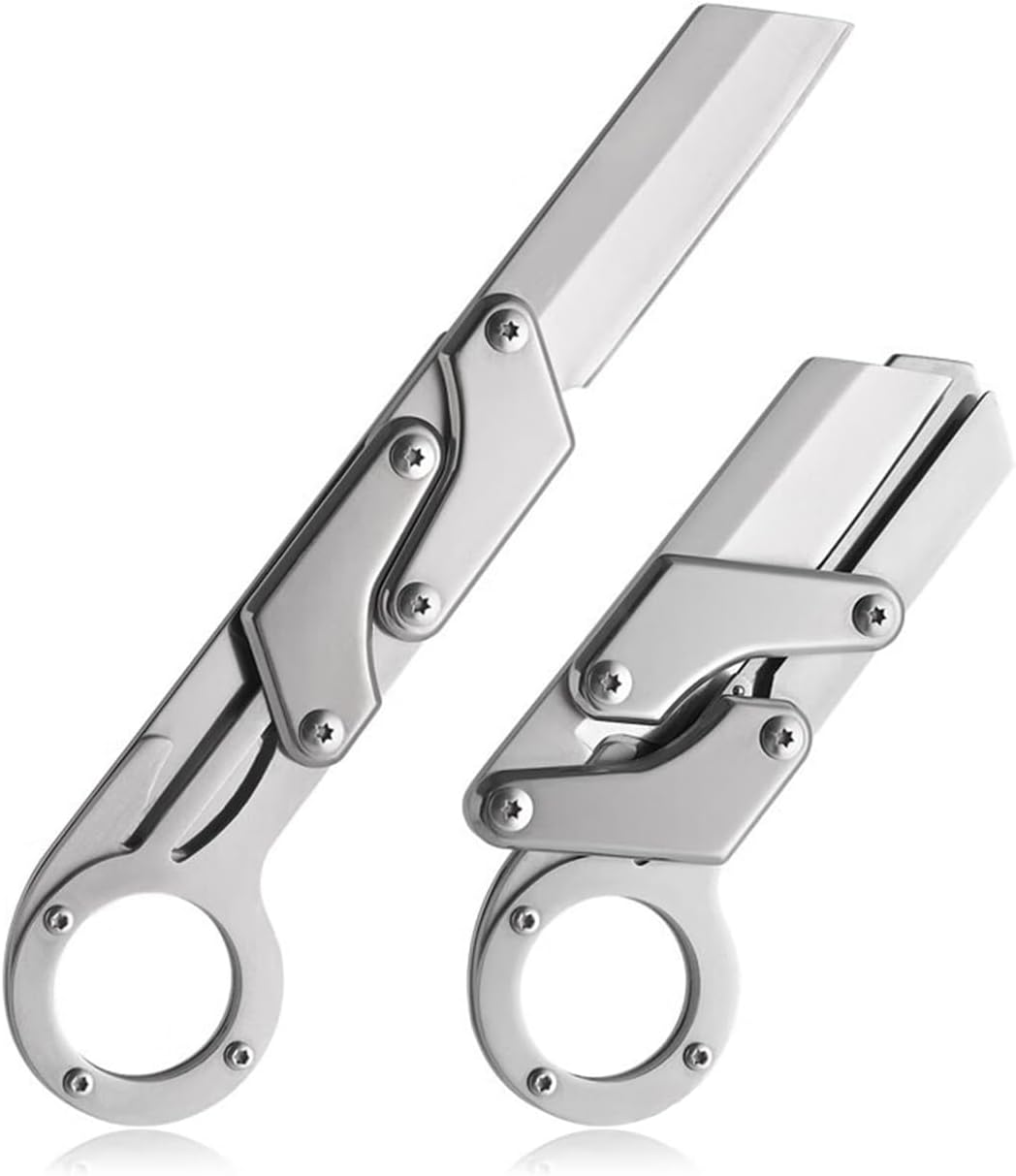 Outdoor Mechanical Folding Knife High Hardness Push-Activated Multi-Functional image number 1