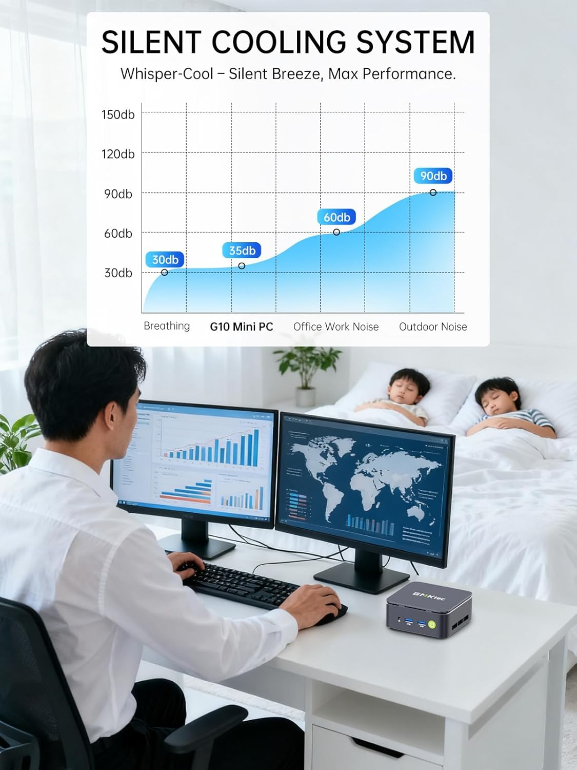 Gmktec Mini PC Ryzen 5 3500U (Beats N150) 16GB DDR4 256GB Nvme SSD 2.5Gbe NIC LAN Office Home Desktop Computers, HTPC Proxmox, HDMI 2.1, USB-C, DP Triple 4K Display Nucbox G10 image number 1