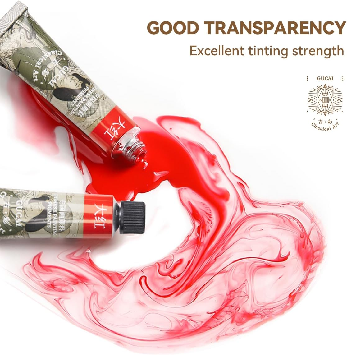 Paul Rubens Watercolor Paint Set, Traditional Chinese Watercolor Paints, 24 Vibrant Colors Watercolor Paint Tubes, Great Transparency and Fluidity Watercolor for Students, Artists and Beginners image number 2