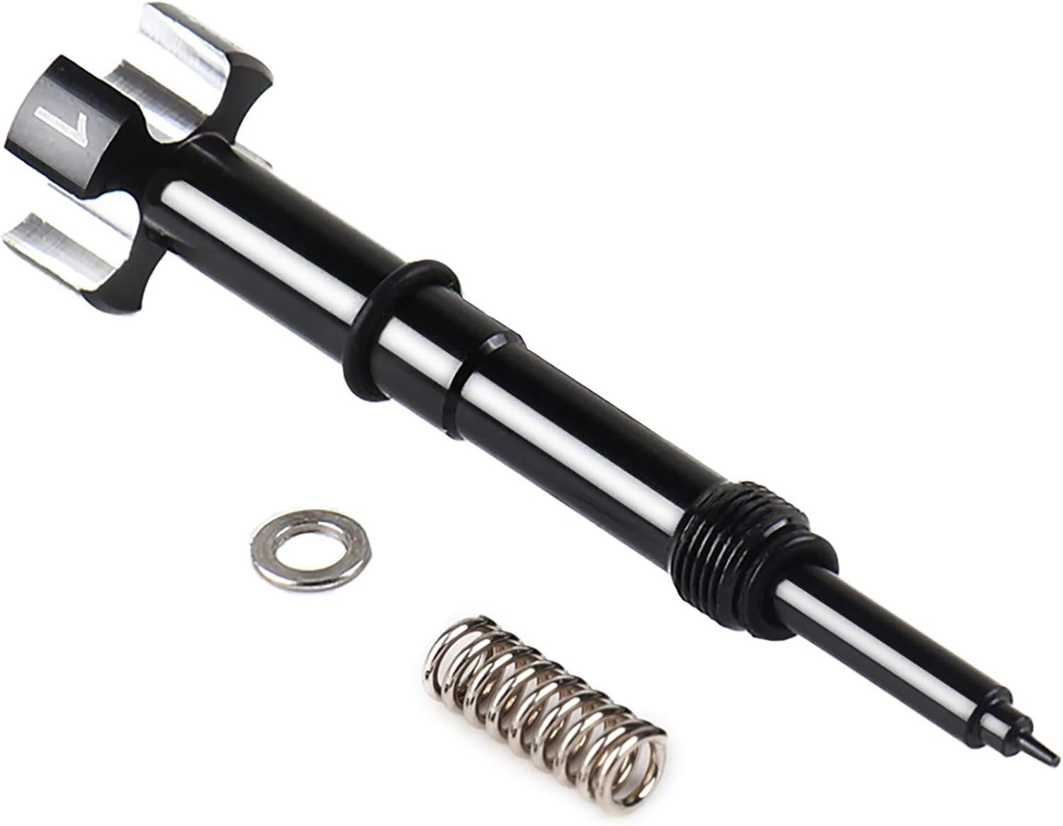 Air Fuel Mixture Screw CNC Adjust Carb FCR Air Screw Compatible with KEIHIN Carburetor Four-Strokes FCR Carbs Motorcross Motorcycle(Black)