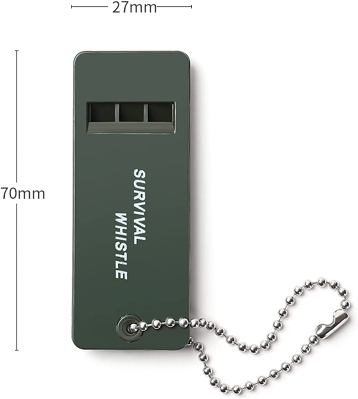 Aeixlum-3 Pieces Emergency Survival Whistles, Referee Whistle, Starting Whistle, Swimming Command Whistle，Triple Holes Design Outdoor Whistles, for Camping, Hiking image number 5