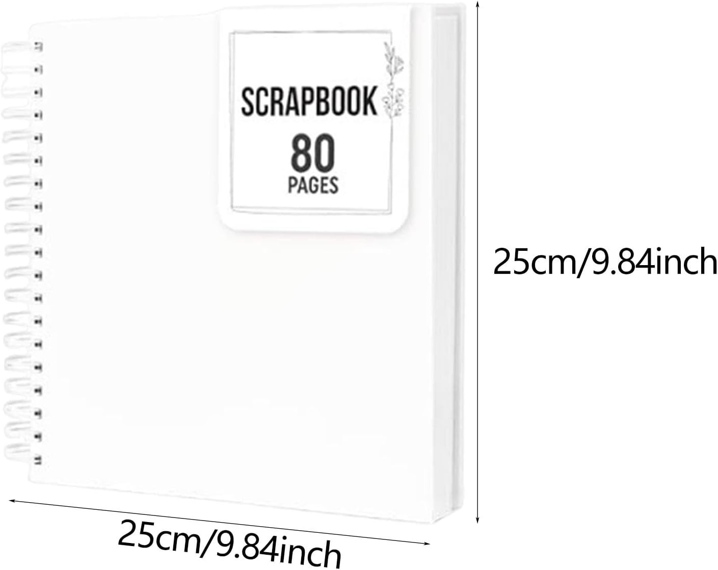 Rockible Photo Album DIY Photo Keepsake Album Photos Storage Party Gift Graduation Travel Wedding Anniversary Scrapbooks Thick Paper, White - White image number 3