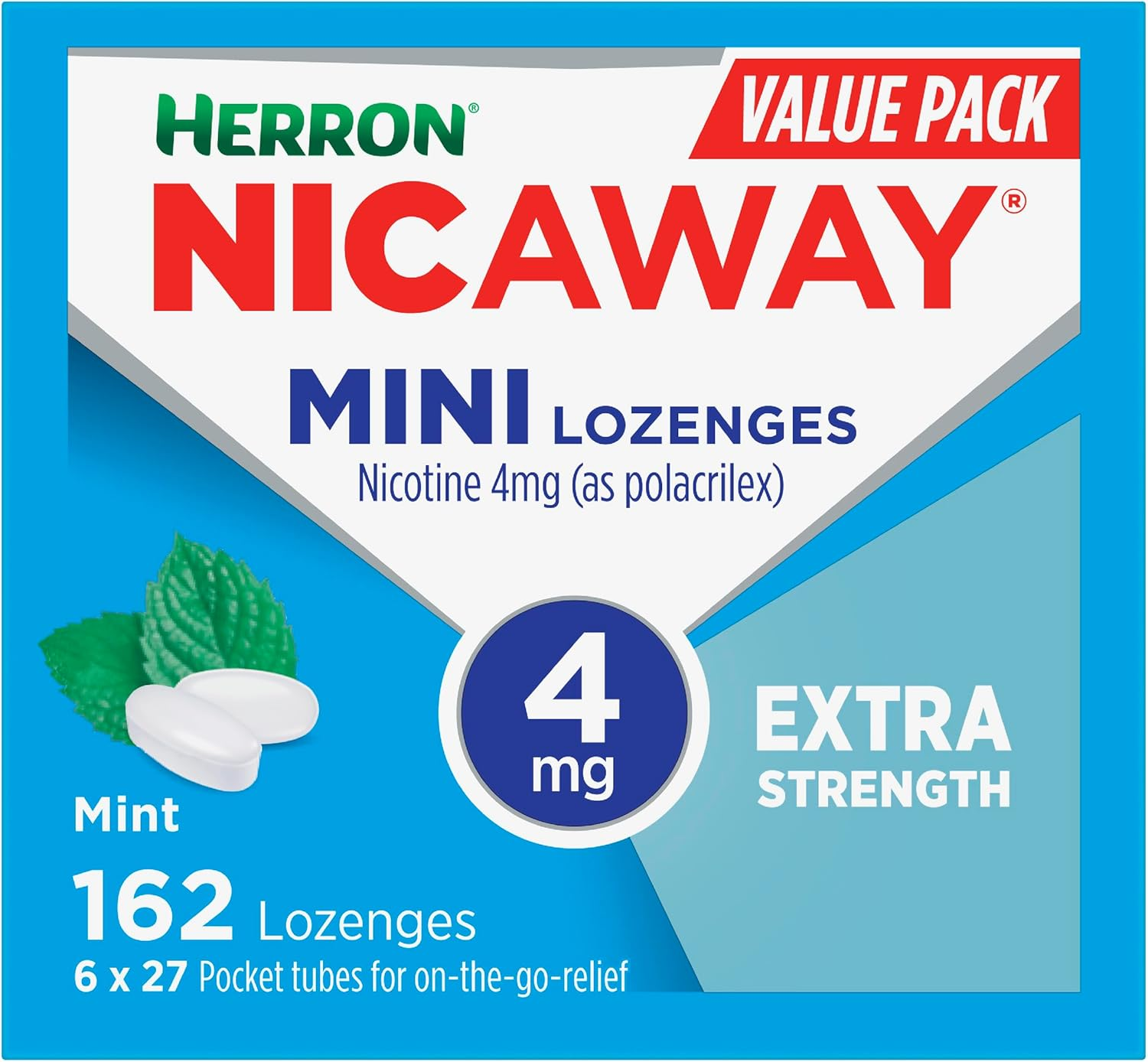 Nicaway Mini 4Mg Stop Smoking Lozenge (Pack of 162) image number 4
