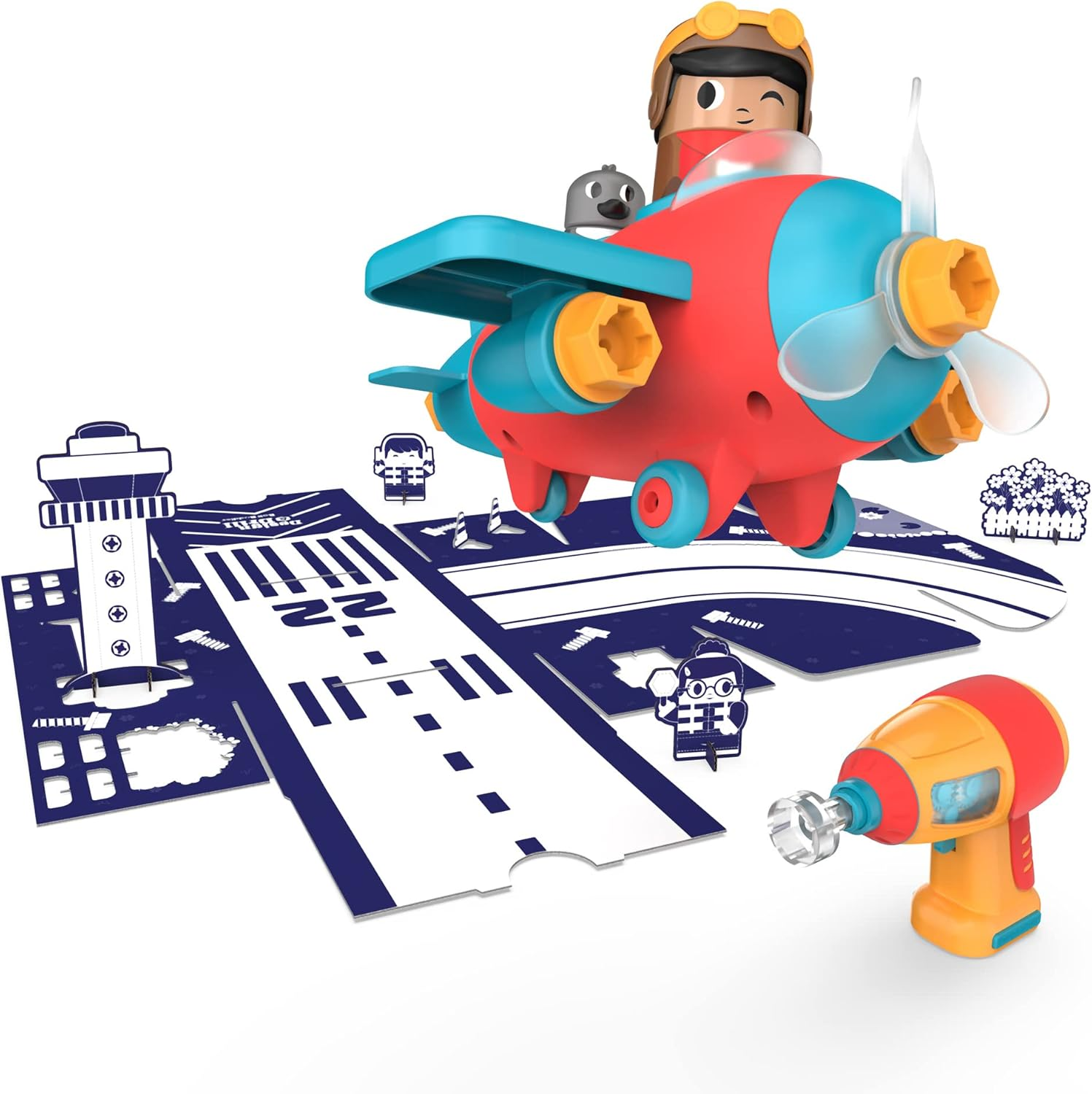 Educational Insights Design & Drill Bolt Buddies Plane