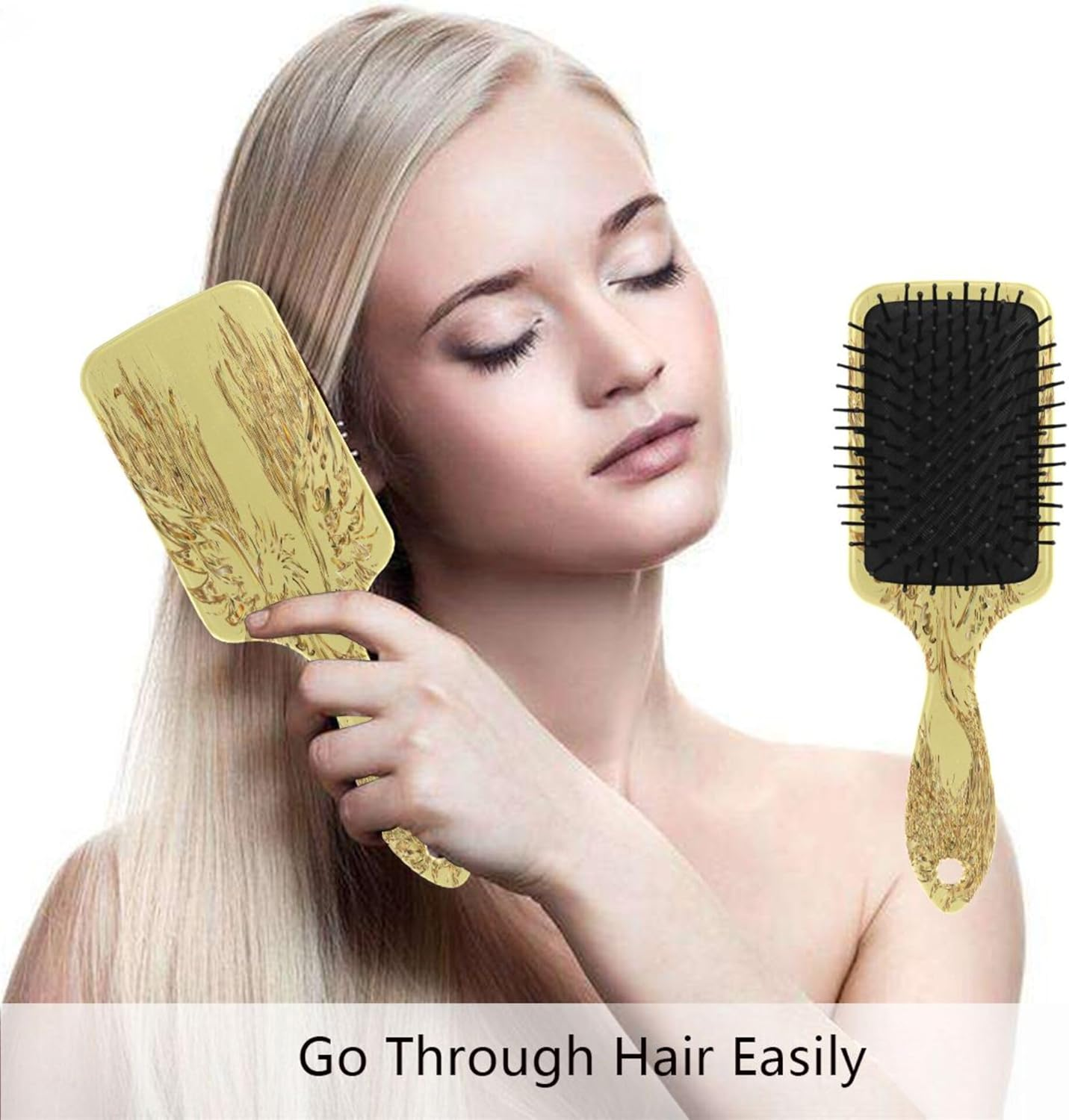 Curly Hair Brushes Phoenix-5273062 Paddle Brushes Detangling Brushes for Thick Hair Makes Hair Smooth image number 2