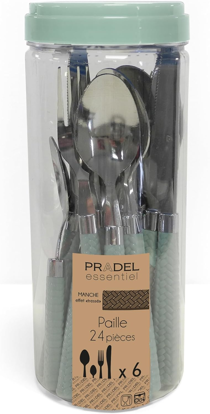 Amefa Paille 2260PGT000C40 Cutlery Set Stainless Steel Pastel Green image number 3