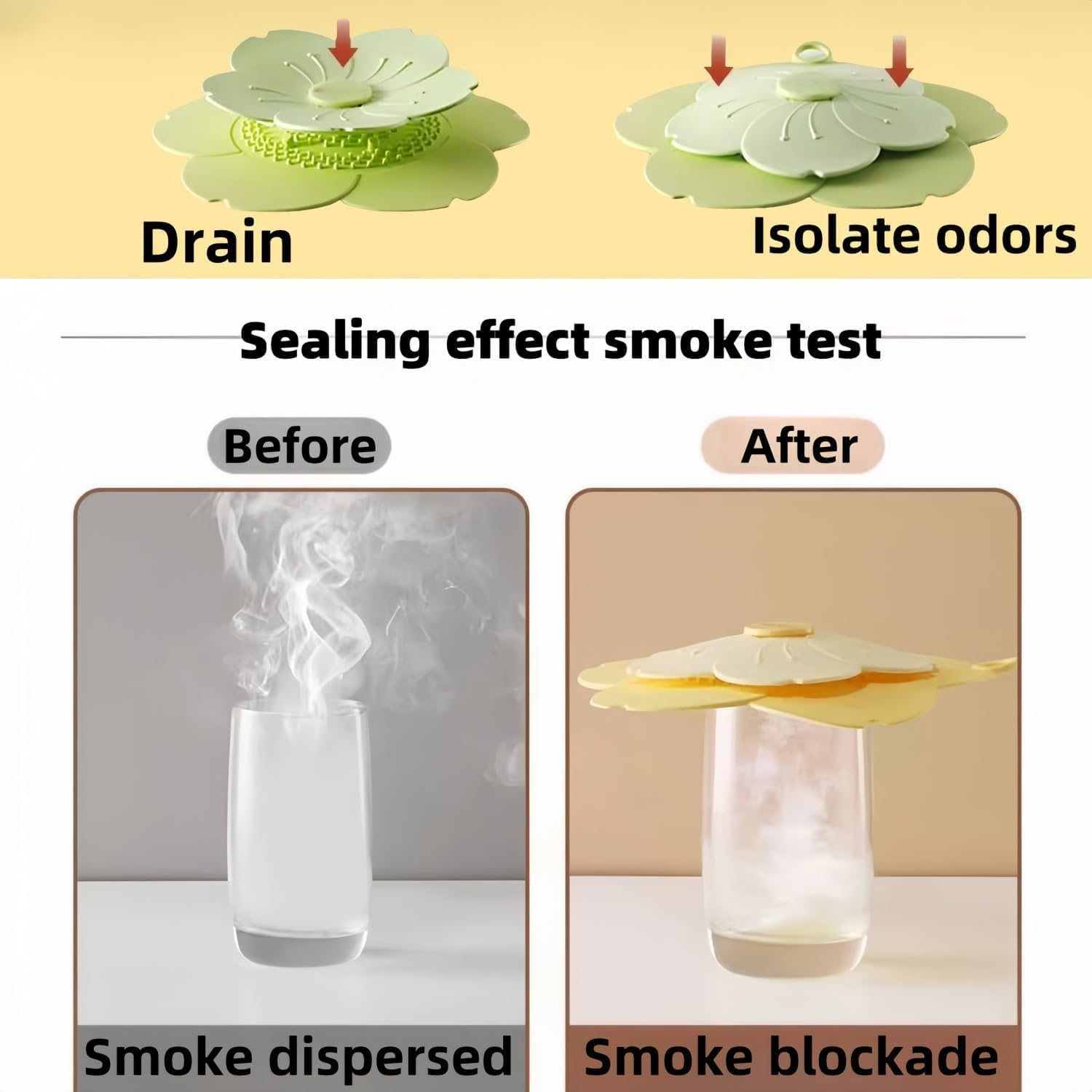 Dual-Use Drain Cover & Stopper with Strainer - Flower Shape Hair Catcher, Pink Silicone for Bathroom & Kitchen Sinks image number 6