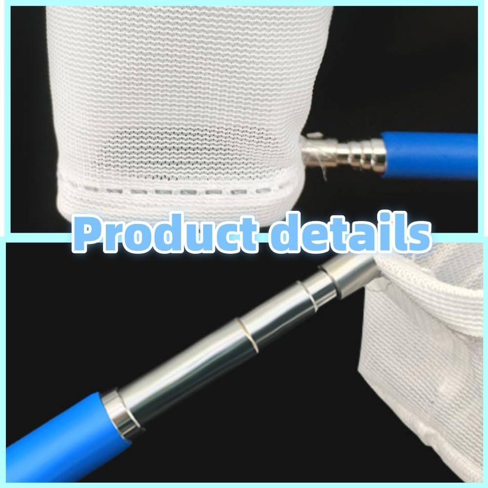 Leitungg 2Pcs Small Telescopic Shrimp Net for Aquarium & Fish Tank, Mini Telescopic Fish Net for Small Fish, Shrimp, Insect - Square & round Net Set, Easy to Use & Store image number 5