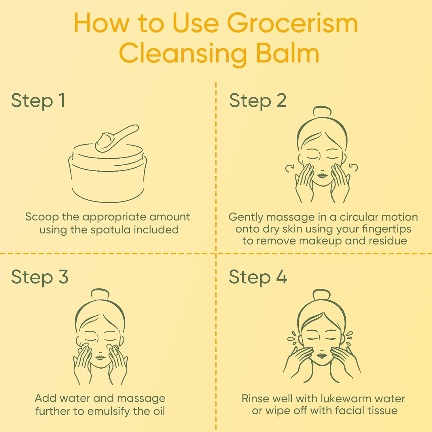 Grocerism Manuka Honey & Centella Asiatica Makeup Remover Balm, Soothing Cleansing Balm with Beef Tallow for Dry, Sensitive Skin, Deep Cleanse & Moisturize, 3.53 Oz Organic Skincare image number 6