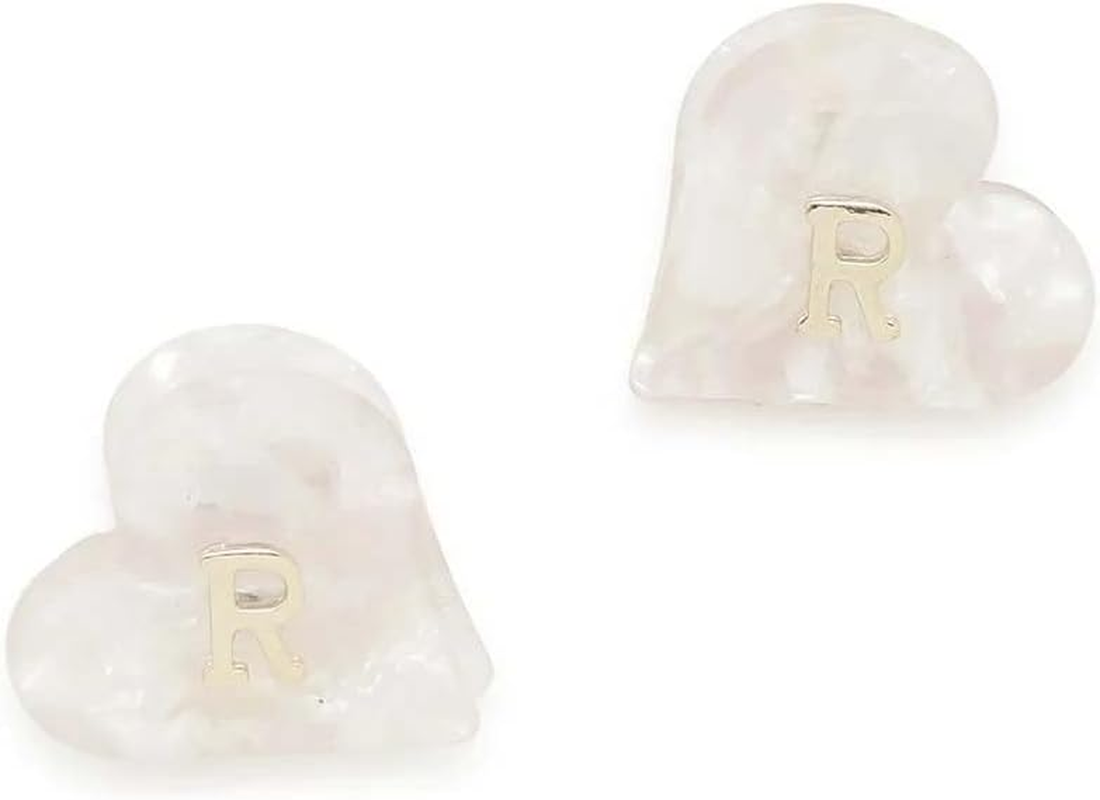 Snidel Home Initial Heart Hair Clip, R, Free Size