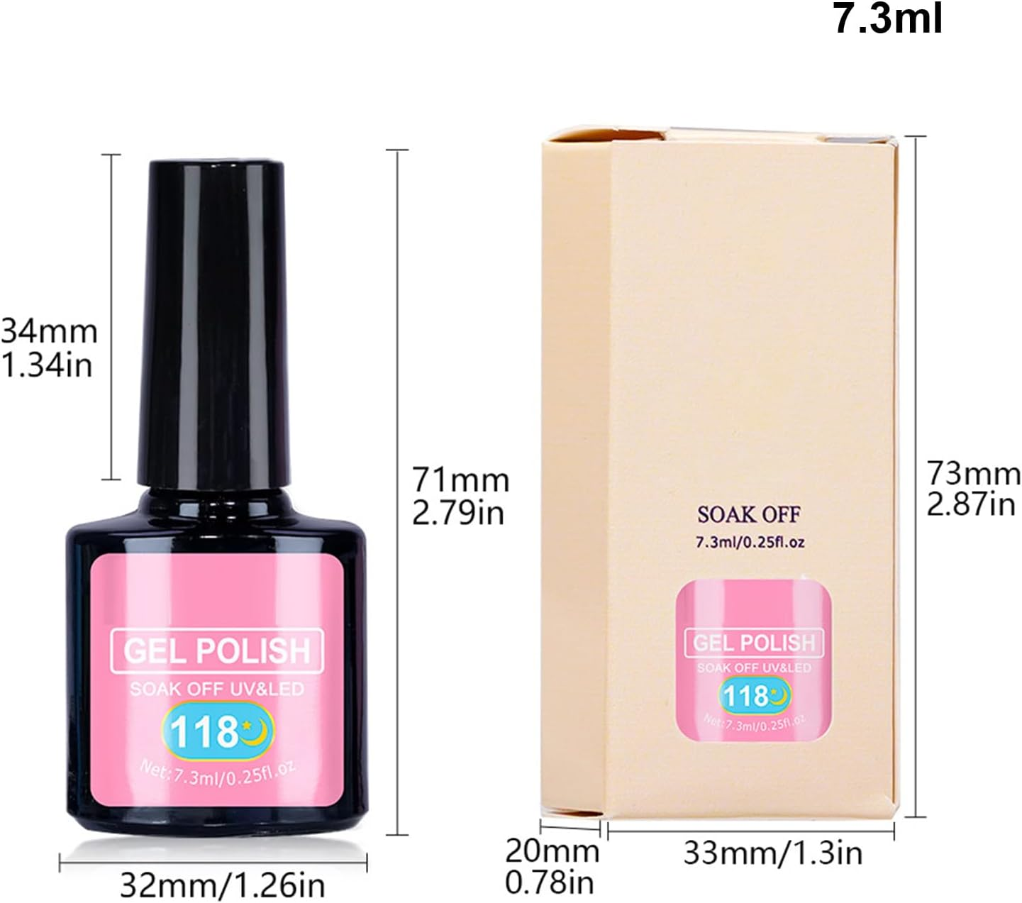 Frxib Glow in the Dark Gel Nail Polish - Glowing Nail Gel for Women, Manicure Supplies Portable for Salon Travel Stage Performance Photo Sessions Wedding Music Festival image number 3
