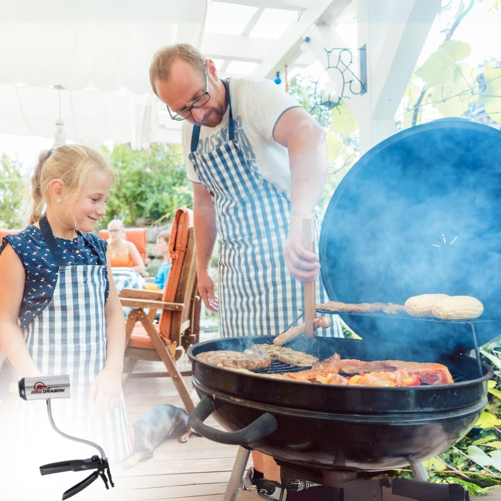 BBQ Dragon Charcoal Starter and Fire Lighter for Barbecue Grills Fire Pits Camping and Fireplaces - Battery-Powered Bellows image number 6