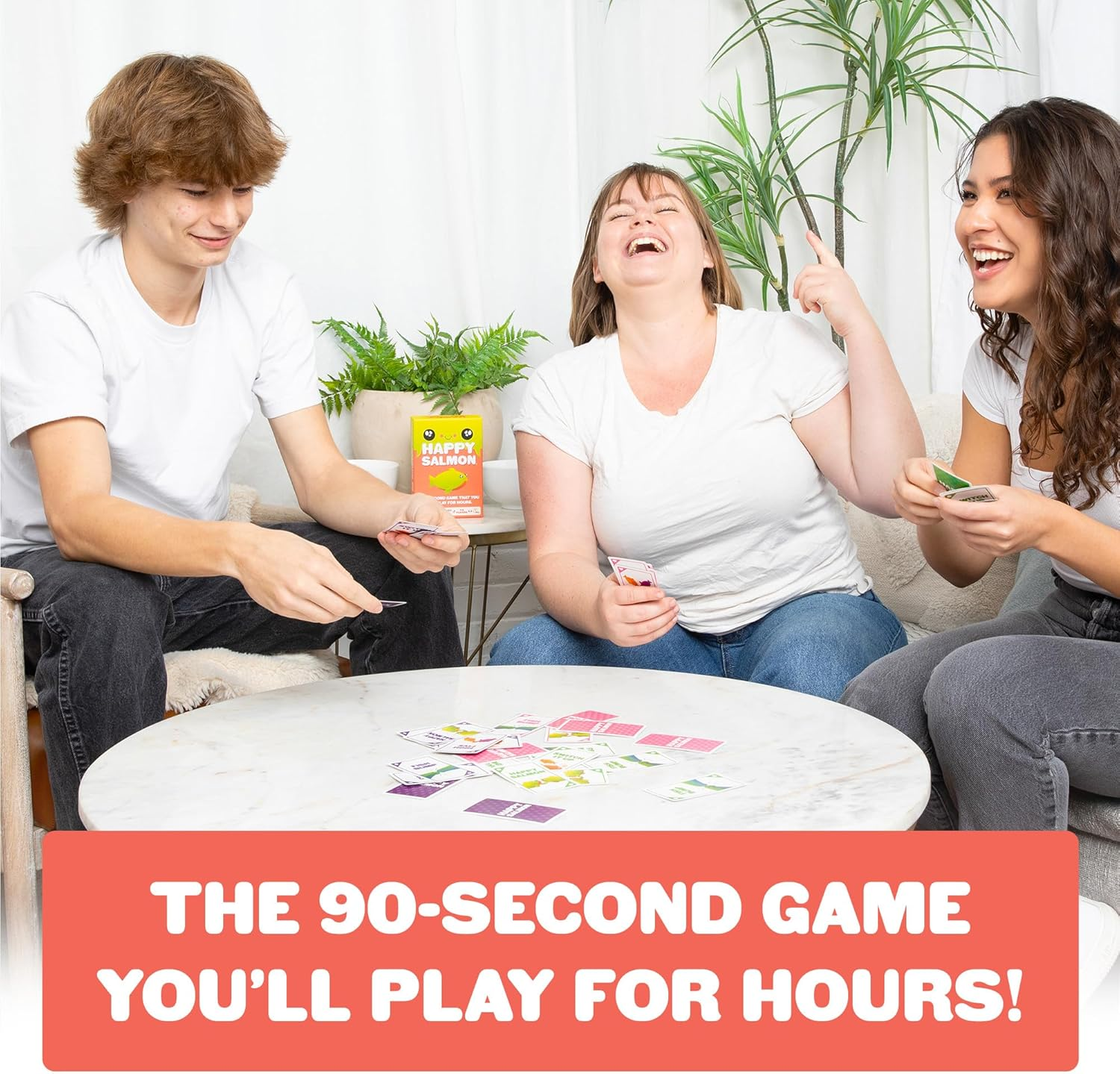 Exploding Kittens | Grab & Game - Happy Salmon | Hilarious Party Card Game | 3-5 Players, Ages 6+ image number 3