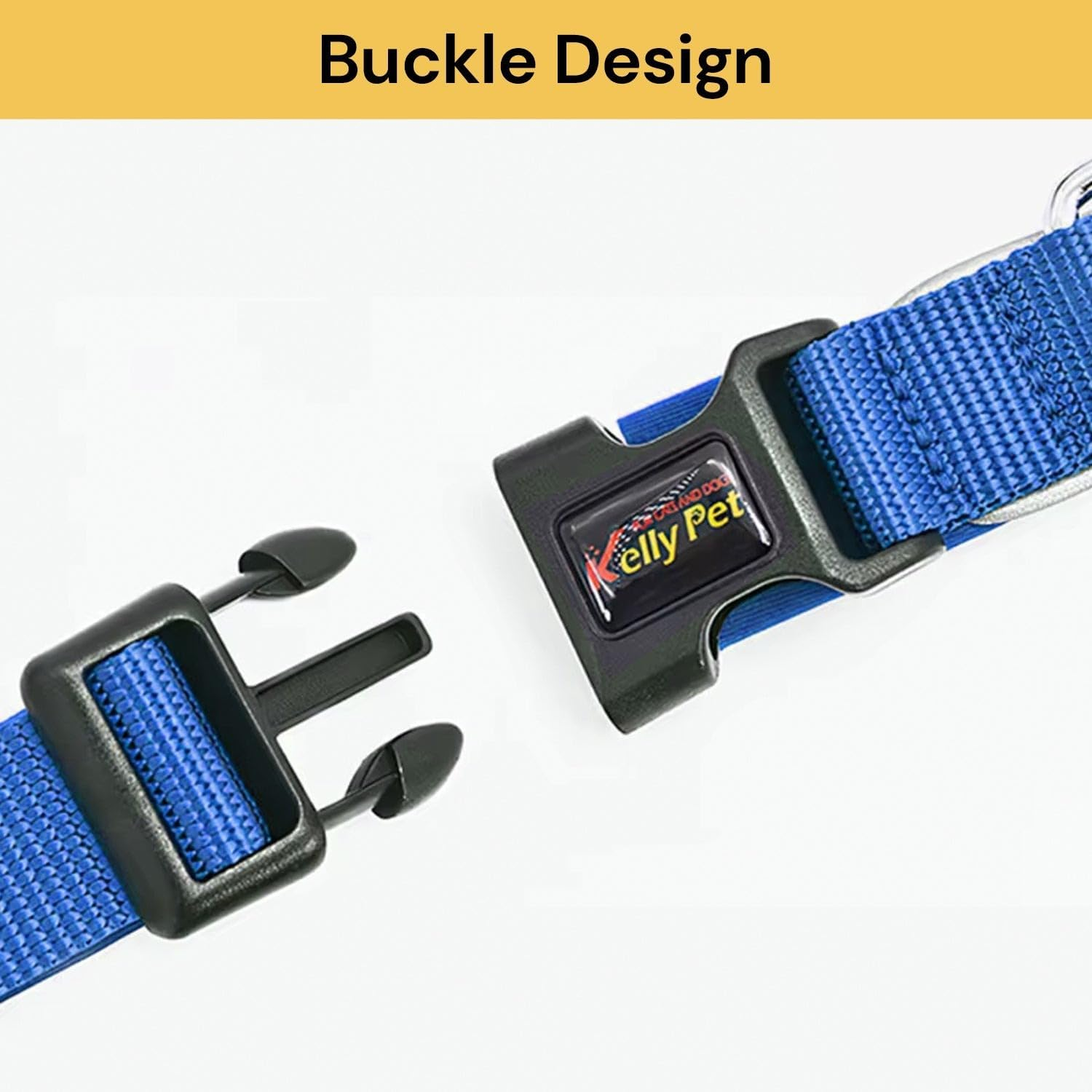 EZONEDEAL Heavy Duty Dog Collars for Medium Dogs - Nylon Puppy Collar, Medium Dog Collar, Pet Collar Suitable for Most of Male Female Dogs - Adjustable Breathable (Medium, Orange) image number 6