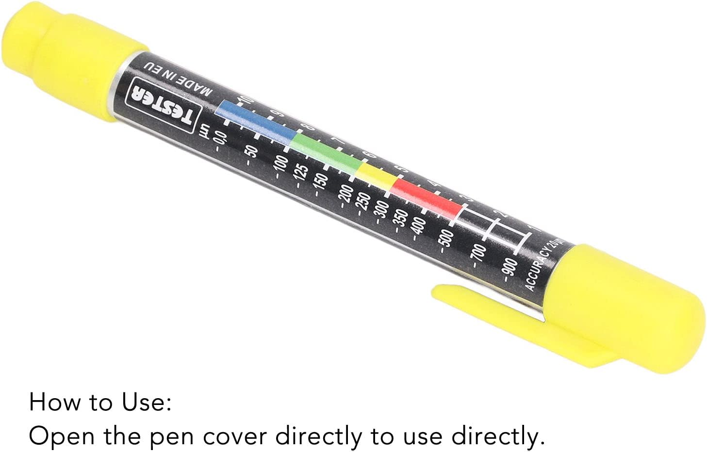 Paint Thickness Gauge, Paint Thickness Tester Waterproof IP6X Car Coating Test Pen Car Body Damage Detector with Magnetic Tip for Test Coating Thickness image number 2