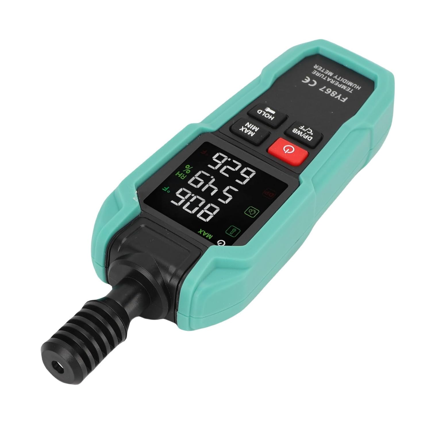 Jectse Multi Functional Digital Temperature Humidity Meter with High Precise Probe for Accurate Measurement in Labs and Warehouses