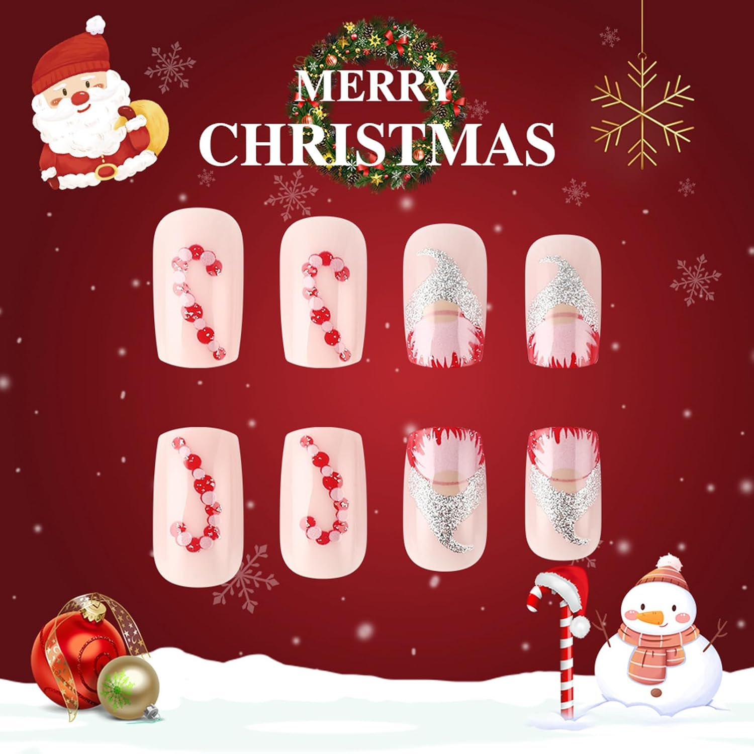 False Nails for Halloween, Bloody Nails for Halloween (Gift Design)