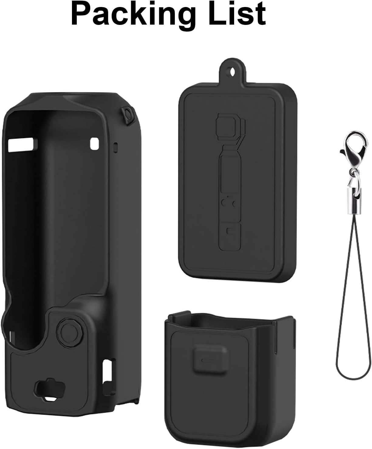 Buziba Silicone Protective Case Cover for DJI Osmo Pocket 3 Silicone Sleeve Protective Cover Handheld Gimbal Action Camera Accessories image number 4