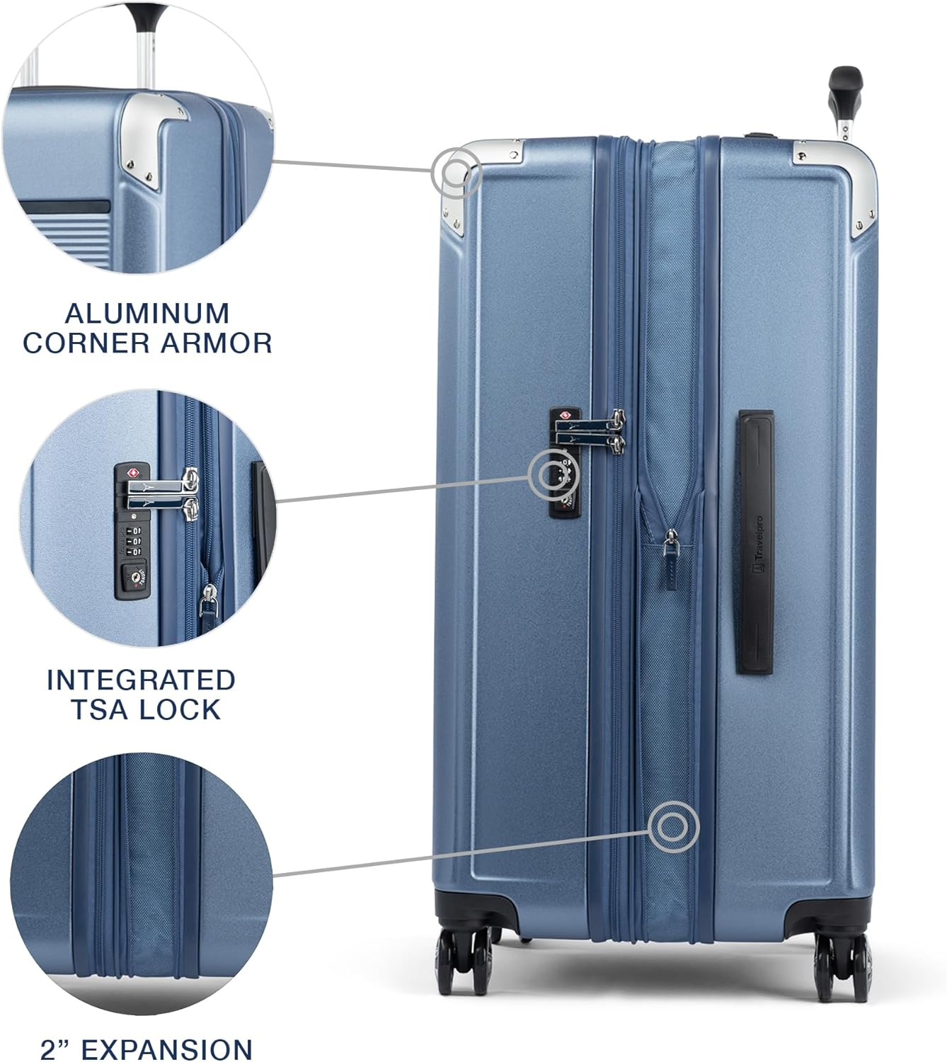 Travelpro Platinum Elite Hardside Expandable Spinner Luggage image number 2
