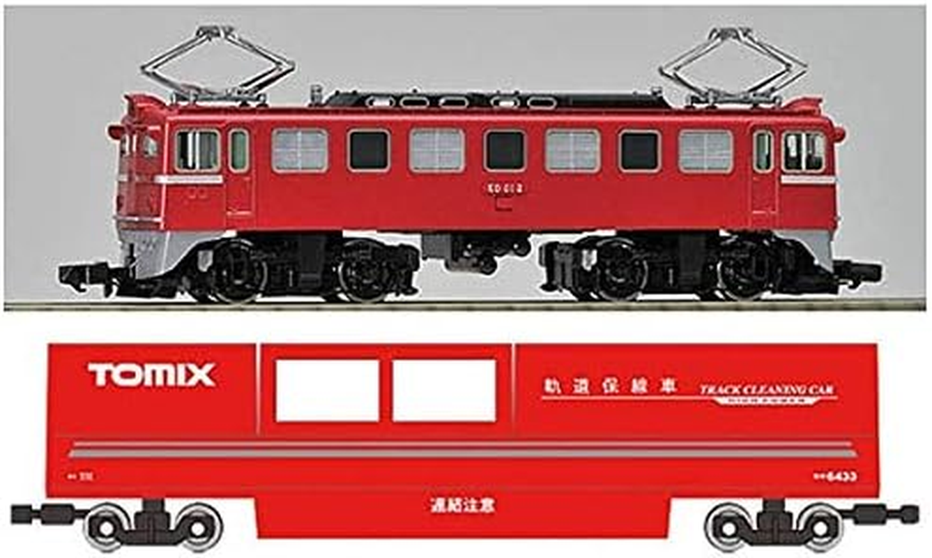Tomix 6433 Track Cleaning Car Red & ED61 Type Set N Scale 1/150