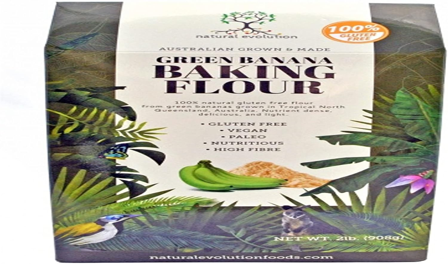 Natural Evolution Gluten Free Green Banana Baking Flour 454 G image number 1