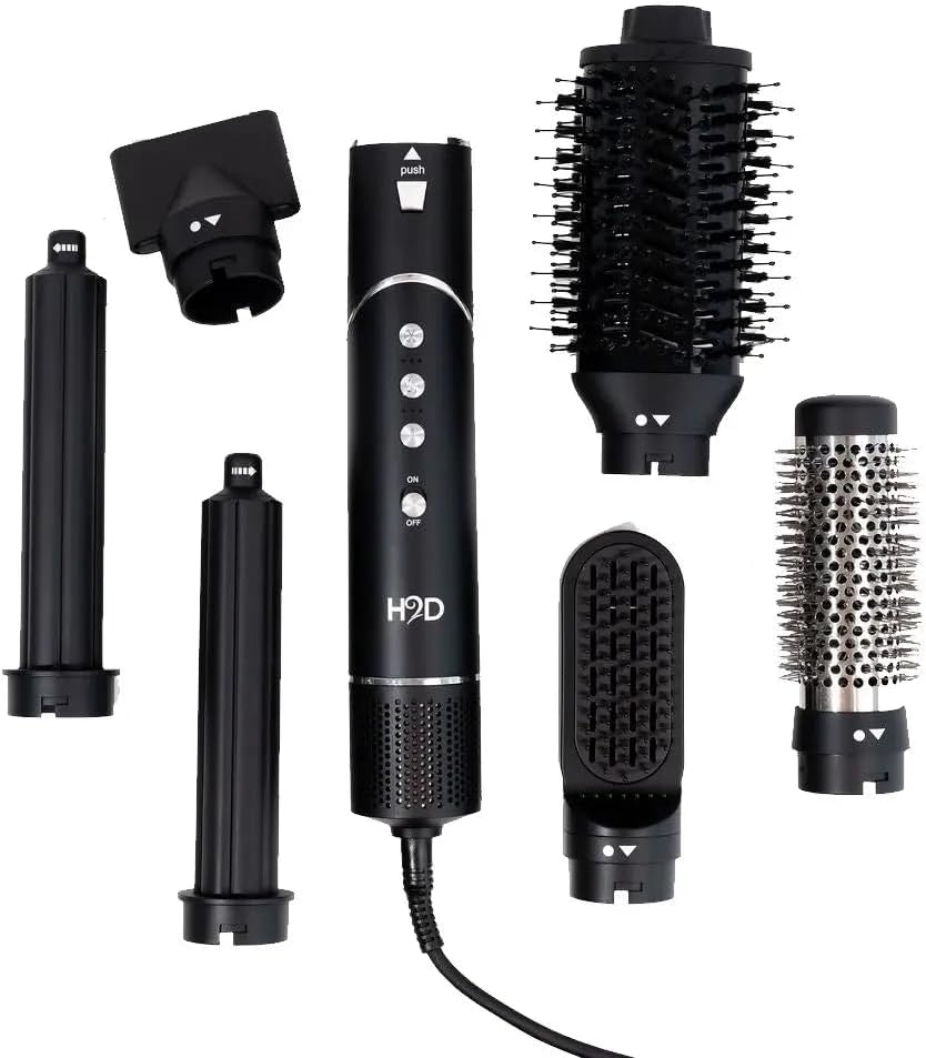 H2D Ultra Styler 6-In-1 Hair Multi-Styler - Black and Silver image number 1