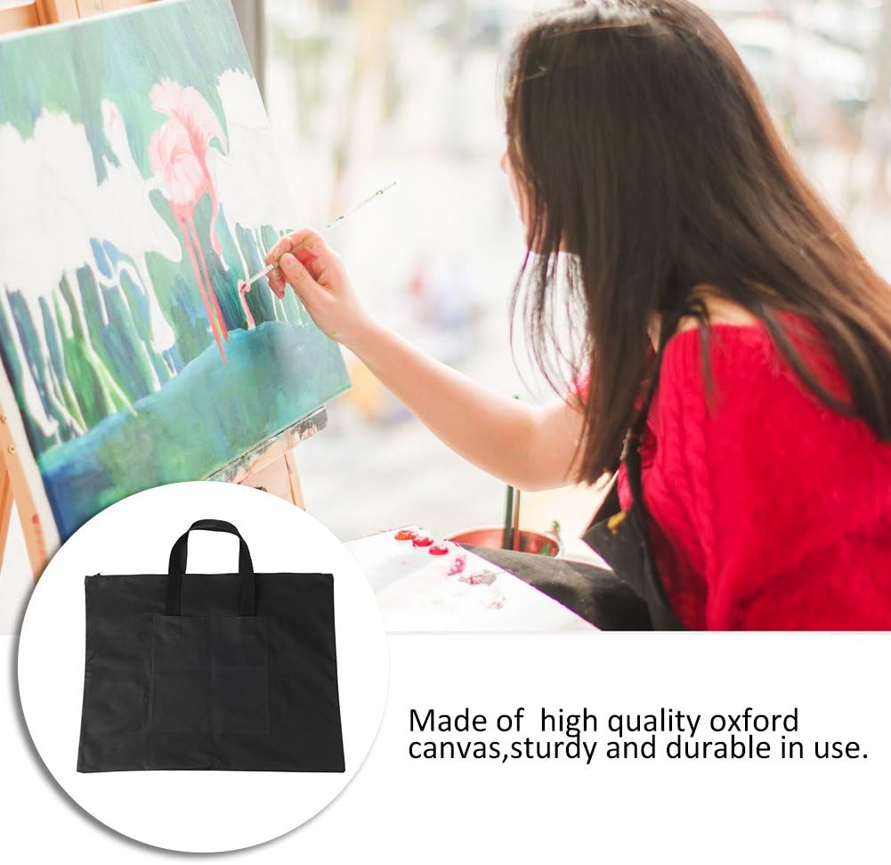 Painting Board Case, A2 Drawing Painting Board Storage File Bag 21.2 X 27.1Inch Thickened Waterproof Document Carry Case Portable Drawing Oxford Canvas Handbag image number 2