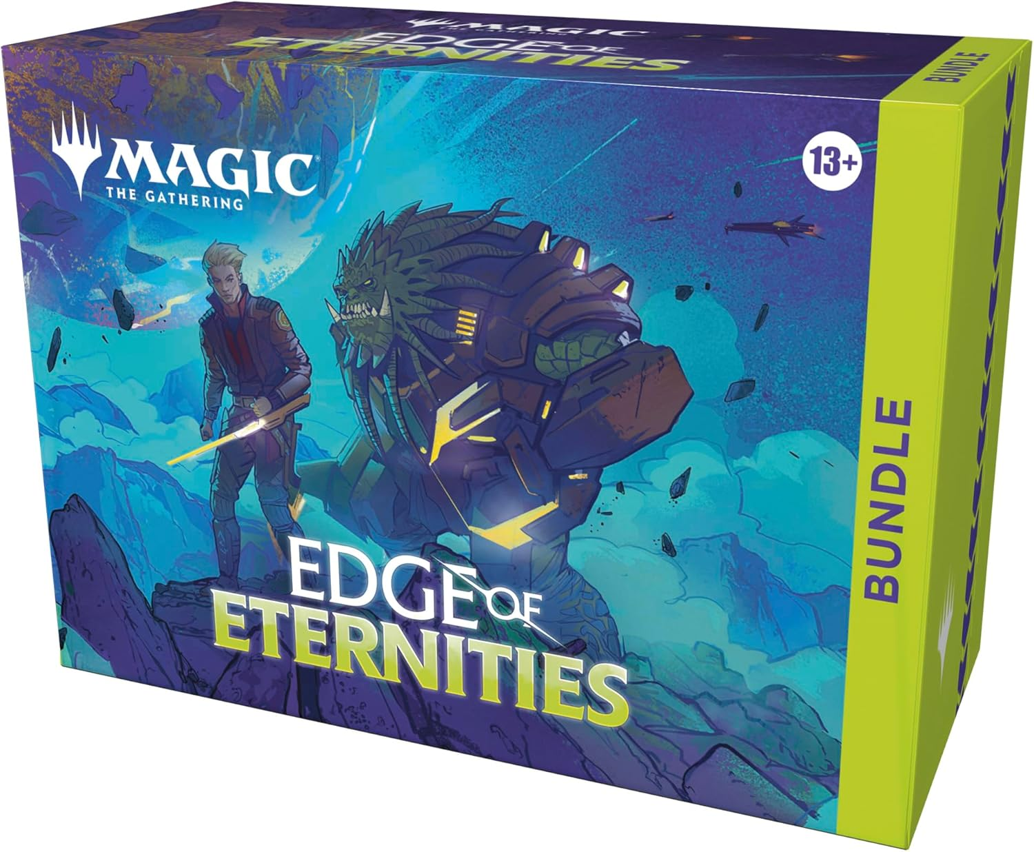 Magic the Gathering Edge of Eternities Bundle (9 Play Boosters, 30 Lands, 1 Alt-Art Card + Exclusive Accessories)