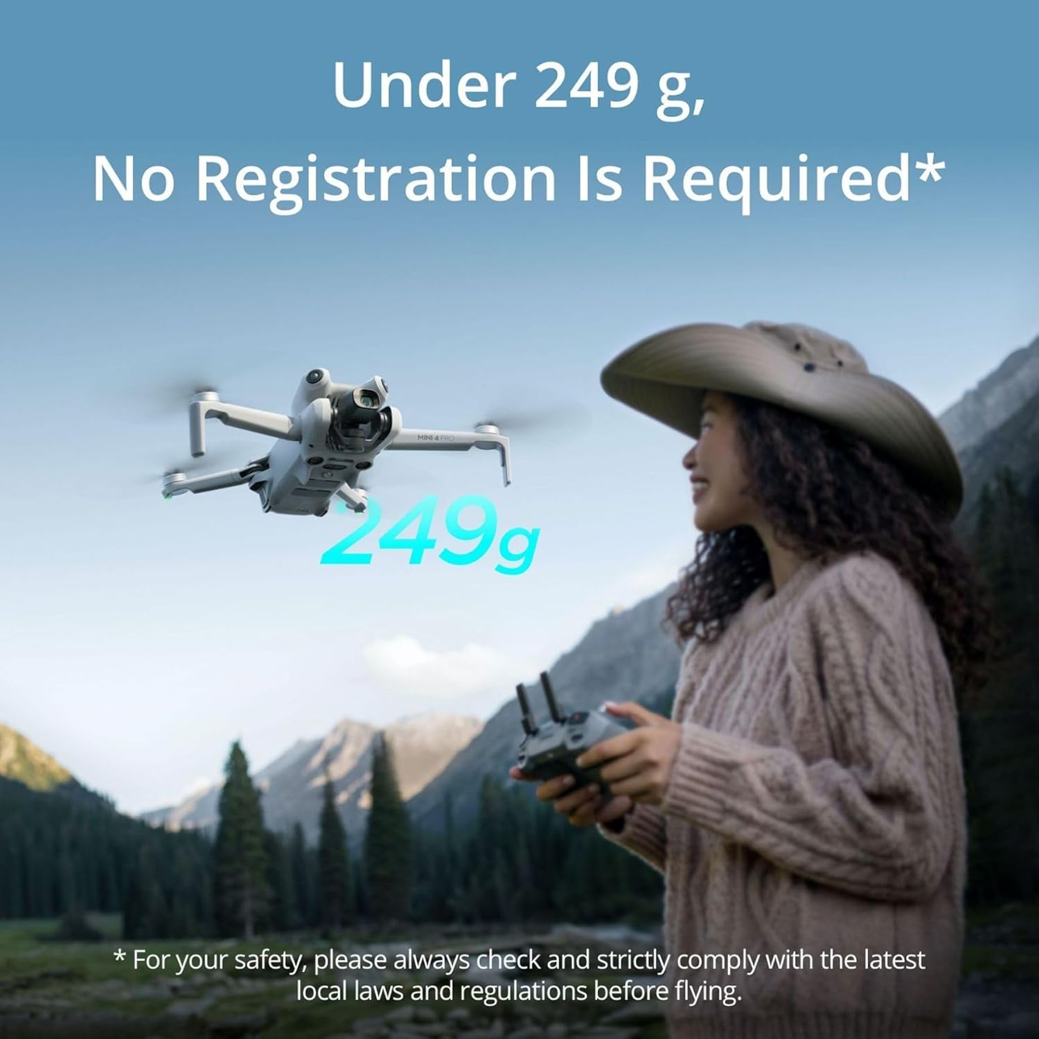 DJI Mini 4 Pro Fly More Combo plus with DJI RC 2 (Screen Remote Controller), Folding Mini-Drone with 4K HDR Video Camera for Adults, 45-Min Flight Time, 2 Extra Intelligent Flight Batteries Plus image number 2