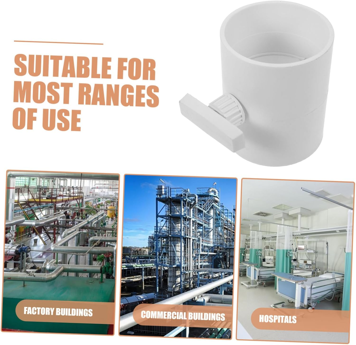 CANIGHT Range Hood Damper Airflow Control Valve Manual Ducting Insert for Efficient Ventilation Backflow Preventer Easy Install Inline Fan Vent Deflector image number 5