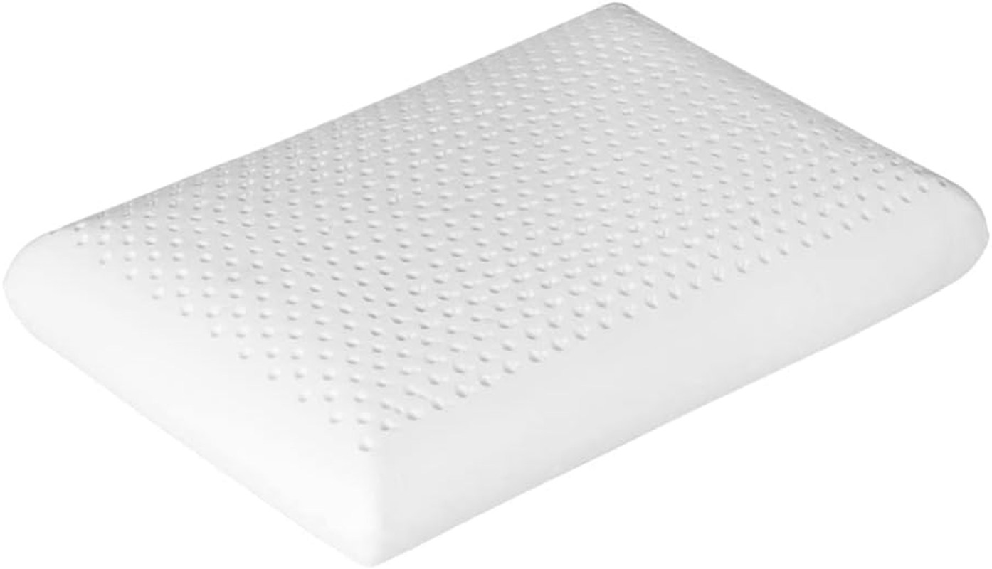 Dreamz Luxurious Soft Memory down Natural Latex Pillow Removable Cover, 2 Piece