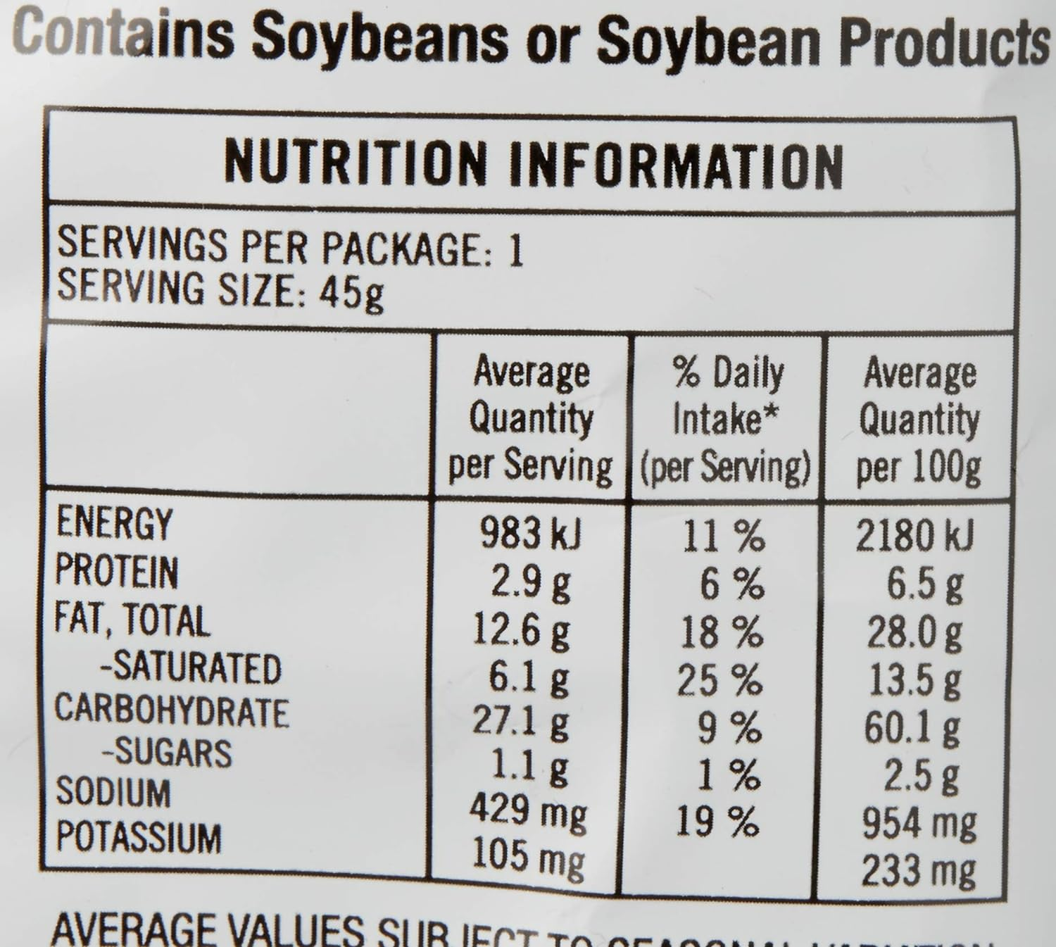 Burger Rings Burger Flavoured Puffed Corn Rings, 18 X 45 Grams