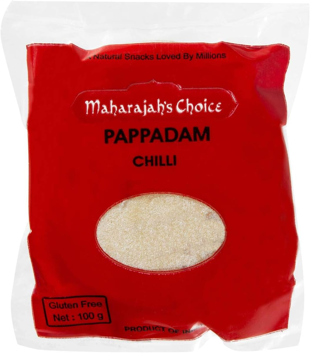 Maharajah'S Choice Chilli Papad in Poly Bag, 100G image number 1
