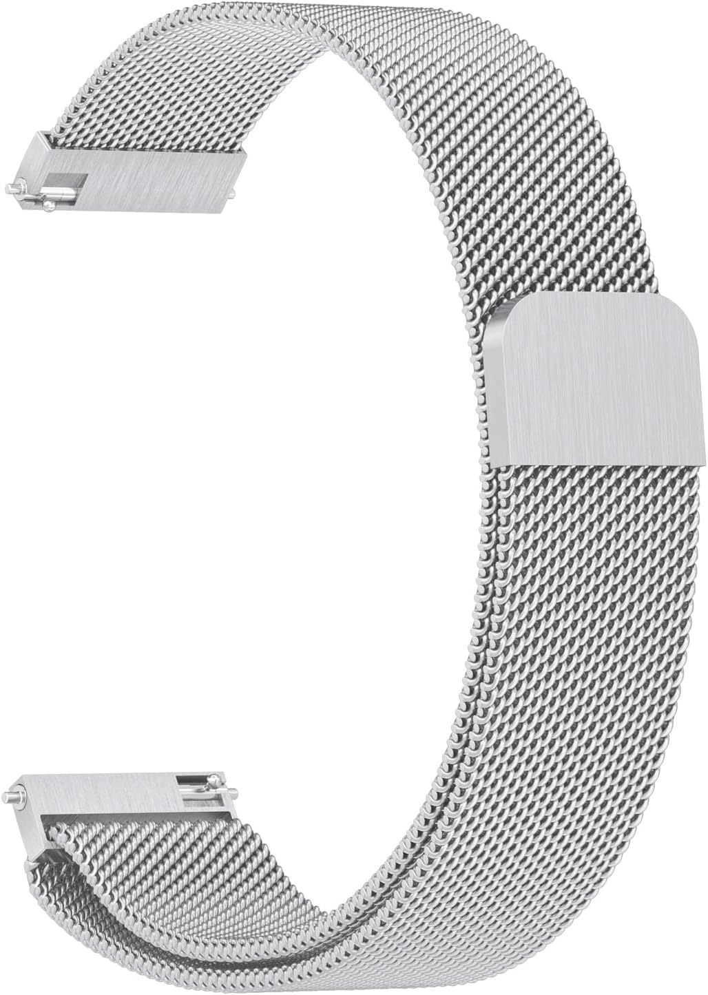 Metal Stainless Steel Loop Quick Release 20Mm 22Mm for Men Women, Adjustable Comfortable Magnetic Milanese Mesh Replacement Strap for Smart Watch Sport Watch image number 6