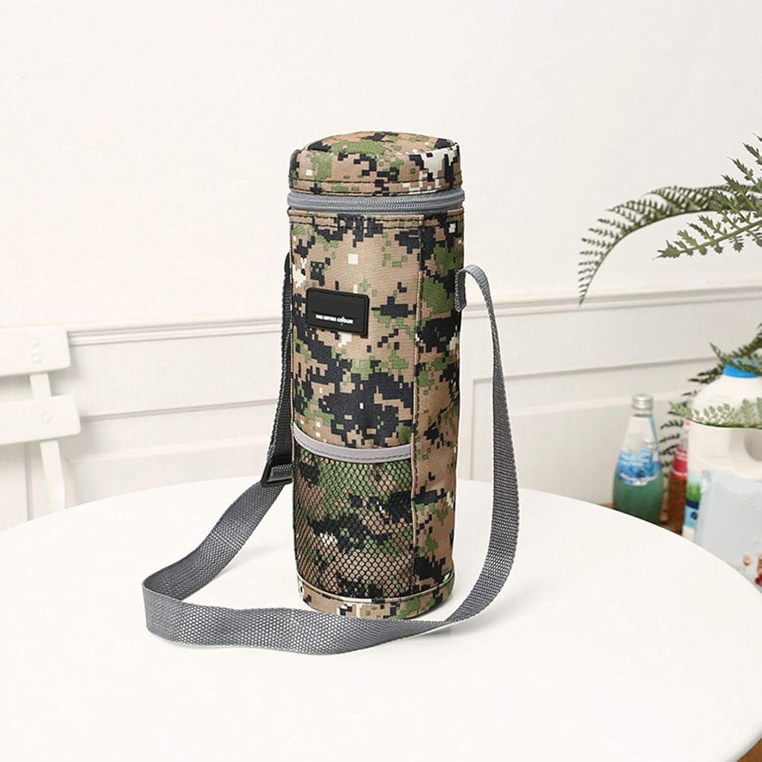 Wine Cooler Bag,Wine Tote Drink Carrier with Handle Portable Wine Bag - Wine Carrier, Thickened Foldable Camping Tote for Hiking, Camping, Work Lunches and Beach Trips, Camouflage, Refer To image number 6