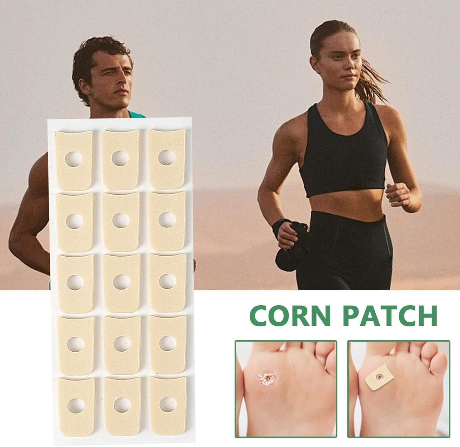 Corn Cushions | 120X Corn Protectors - Adhesive Pads, Reduce Discomfort, Pressure and Friction from Shoes, Protects Foot and Toes