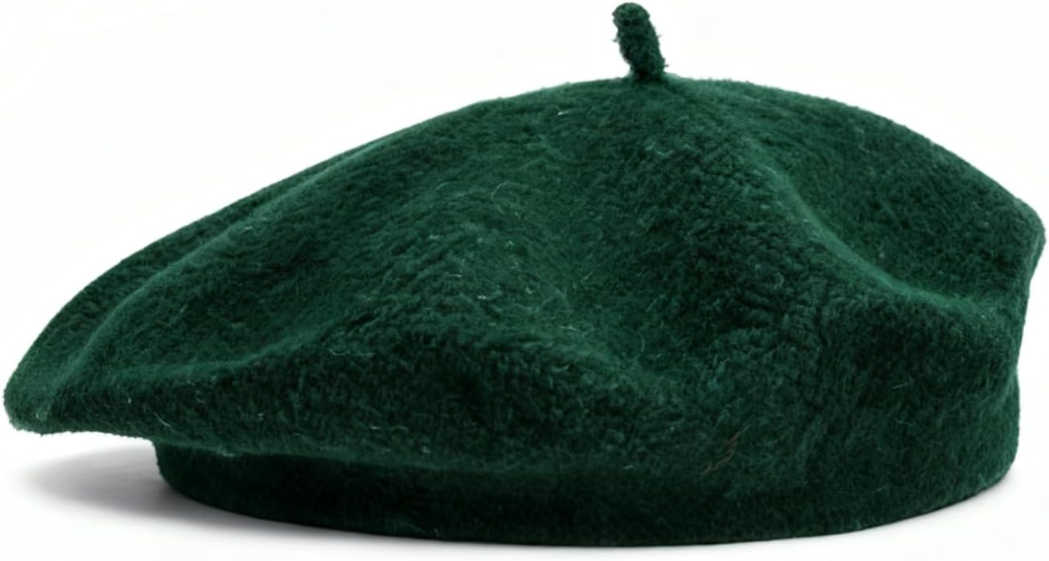 OJIOUI French Beret Winter Hats for Women Soft and Breathable Winter Warm Hat Classic Solid Color Beanie Cap