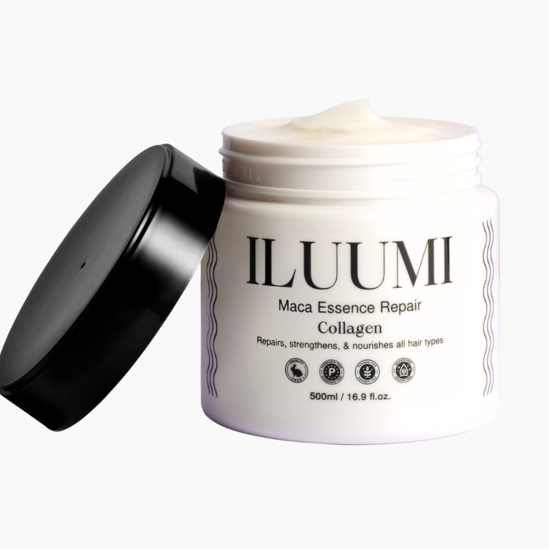 Maca Essence Repair Premium Hair Treatment Mask. Collegen Repairs, Strengthens, & Nourishes All Hair Types. Paraben-Free, Sulfate-Free, Colour-Safe, 500Ml/16.9 Fl Oz. image number 3