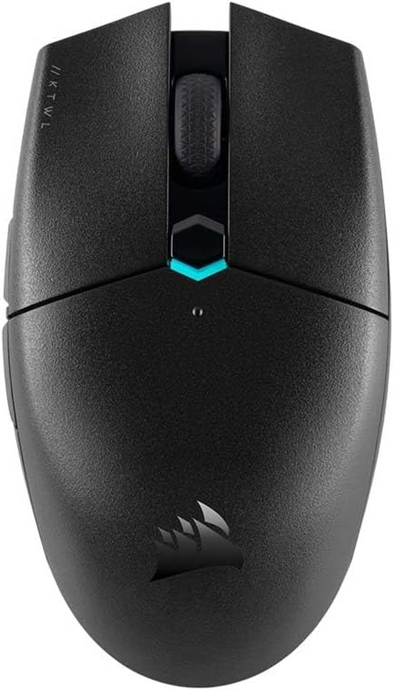 CORSAIR KATAR PRO WIRELESS Gaming Mouse (10,000 DPI Optical Sensor, Lightweight Symmetric Shape, Sub-1Ms Slipstream Wireless Technology, up to 135 Hours Battery Life, Six Programmable Buttons) Black image number 3