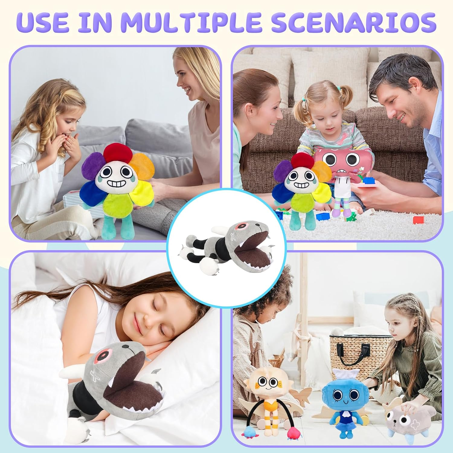 Dandy Horror Games Plush, Dandy Flower World Plush Toy, World Plushies Toy, Dandy Plush Toy, Dandy'S World Plush Toy, Stuffed Plush Animal Doll Pillow for Boys and Girls Party, Birthday