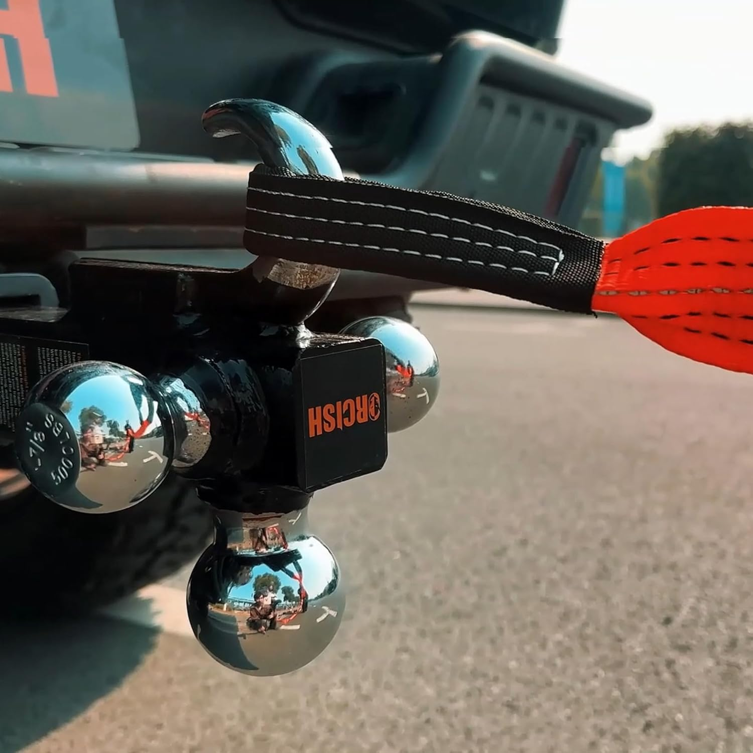 ORCISH Trailer Hitch Tri-Ball Mount with Hook & Pin, Trailer Ball Size 1-7/8", 2" and 2-5/16", Fit 2 Inch Hitch Receiver, 2/3 in 1 Ball Truck Hitch, Tow Hitch - Classic image number 5