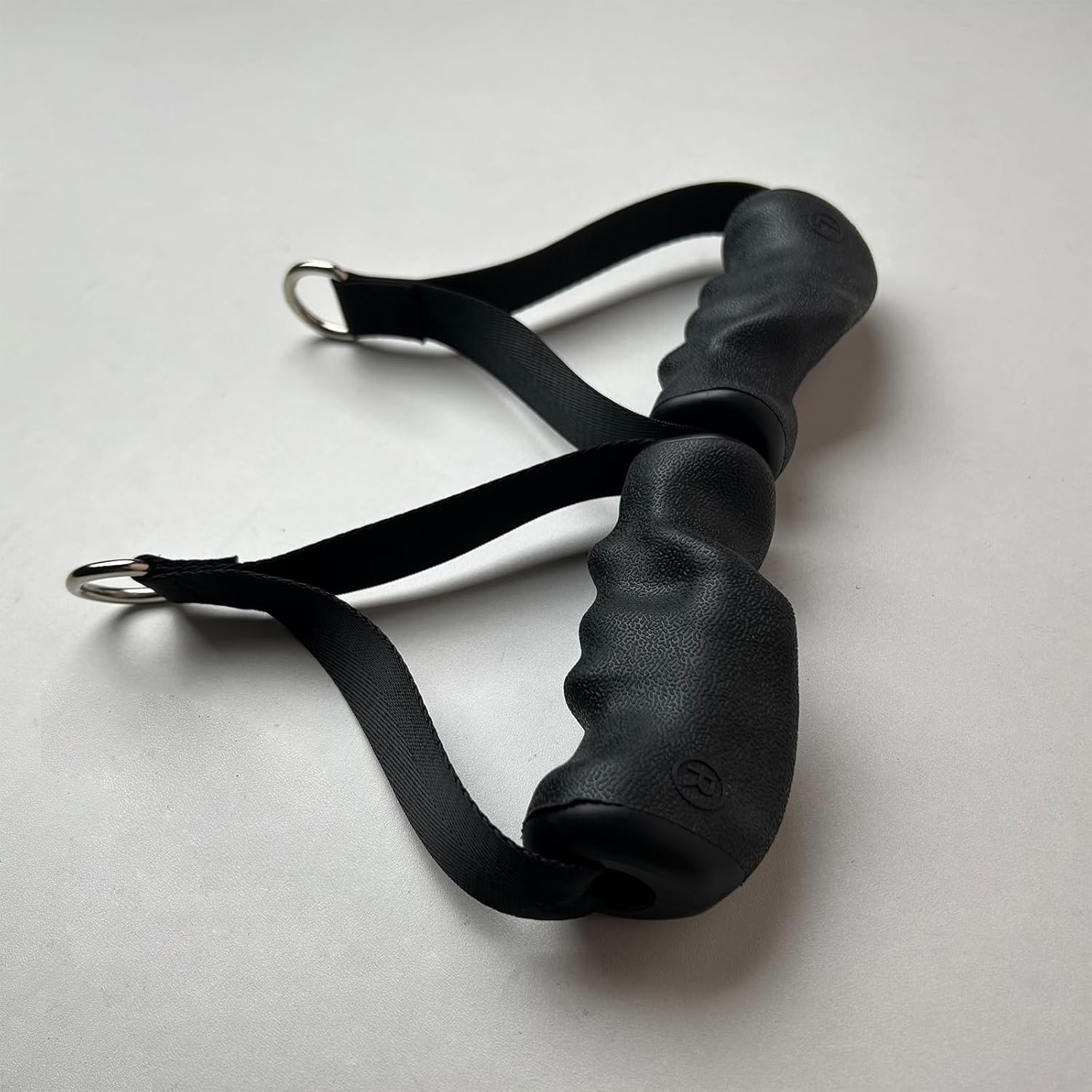 Cable Machine Attachment with Upgraded Ergonomic Gym Handles, LAT Tricep Rope Pull down Attachment,Exercise Handles for Home Gym Workout