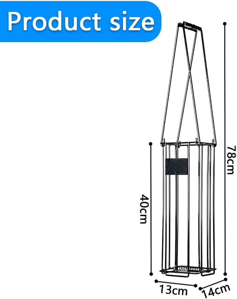 Portable Tennis & Pickleball Ball Hopper Basket &ndash; Lightweight Ball Collector & Picker with Handle,Easy Storage Carrier for Training & Practice Sessions image number 4