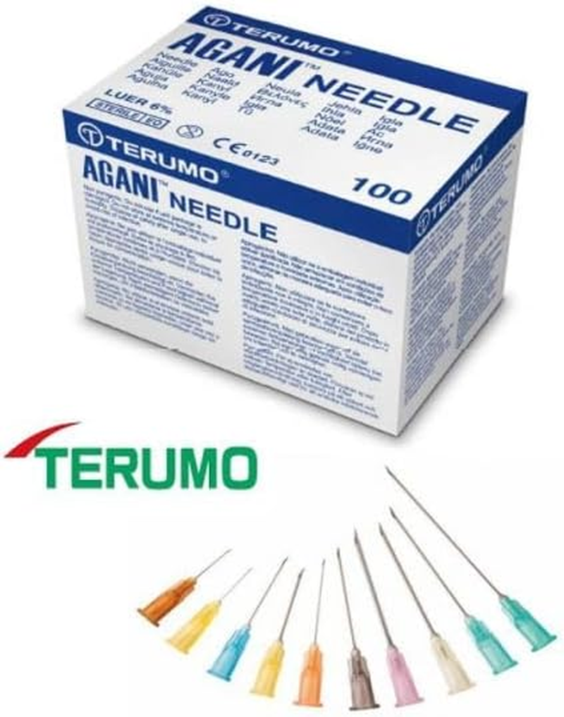 100Pcs 25G X 1 Inch (0.50X25Mm) Terumo Agani Dispensing Needle &ndash; Industrial Science Lab Experiments Injection Syringe Accessories &ndash; Individual Sterile Package image number 3