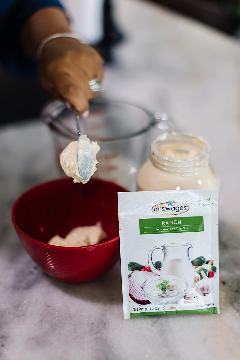 Mrs. Wages Ranch Dressing and Dip Mix, 0.8 Oz, Pack of 12 image number 5